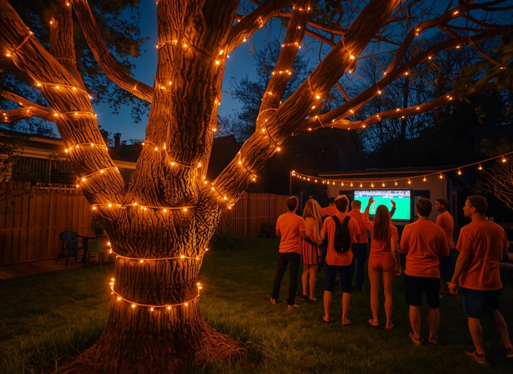 Oranje LED Glowline Pro tijdens WK voetbal