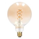 LED E27 Filament lamp - G125 - 5W - 1800K - Dimbaar - Twisted - Goud | MP012701