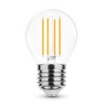 LED E27 Filament lamp - G45 - 3W - 10-30V - 2700K - Dimbaar | MP012705 | <ul class="list-style -check">
<li>350 Lumen</li>
<li>Warm wit (2700K)</li>
<li>Vervangt 35W</li>
</ul>