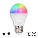 Smart LED E27 lamp - 6W - RGBW - MiBoxer (FUT014) | MP012708 | <ul class="list-style -check">
<li>Smart RGB+CCT</li>
<li>FUT014</li>
<li>WiFi/RF Controlled</li>
</ul>