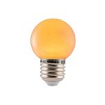 LED E27 lamp - G45 - 3 Watt - Oranje - Waterdicht | MP012728 | <ul class="list-style -check">
<li>235 Lumen</li>
<li>Oranje</li>
<li>IP65</li>
</ul>