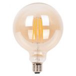 LED E27 Filament lamp - G125 - 6W - 2700K - Amber - Dimbaar | MP012755 | <ul class="list-style -check">
<li>660 Lumen</li>
<li>Warm wit (2700K)</li>
<li>Vervangt 60W</li>
</ul>