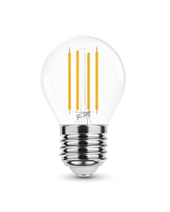 LED E27 Filament lamp - G45 - 3W - 10-30V - 2700K | MP012705