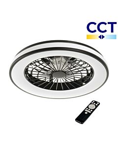 Plafondventilator met LED-lamp PLAVE - &Oslash;485mm - 48W - CCT | MP290012