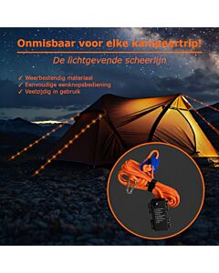 LED GlowLine Pro scheerlijn - Oranje (incl. batterijen)