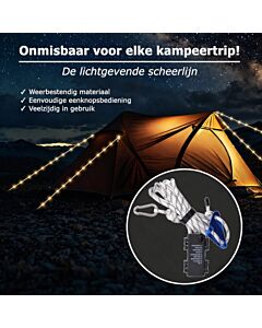 LED GlowLine Pro scheerlijn - Wit (incl. batterijen)