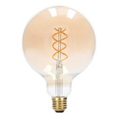 LED E27 Filament lamp - G125 - 5W - 1800K - Dimbaar - Twisted - Goud | MP012701