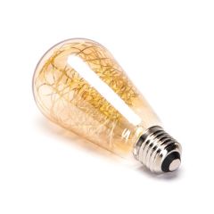 LED E27 lamp met koperdraad - ST64 - 1,2W - 2500K | MP012722