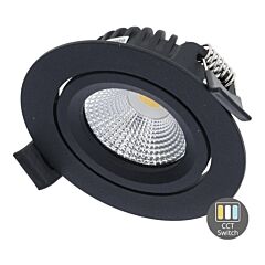 LED-inbouwspot Slimfit Varda - 4/6W - CCT - Zwart - Dimbaar - IP65 | MP020025Z