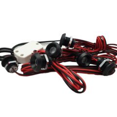 LED Set van 6 Inbouwspots - 2W - Zwart - 3000K - Dimbaar - Gratis Trafo | MP020028Z | <ul class="list-style -check">
<li>2 Watt per spot</li>
<li>160 Lumen per spot</li>
<li>Vervangt 15-20 Watt</li>
</ul>