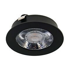 LED Meubelspot Baston Zwart - 3W - 12V - 2700K - Ø63x15mm - IP44