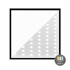 LED Backlit Pro Paneel Zwart 60x60cm - 30W - UGR<19 - Flikkervrij | MP070124