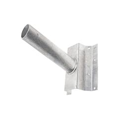 Muursteun voor straatverlichting - Schuin - Ø48mm - Gegalvaniseerd