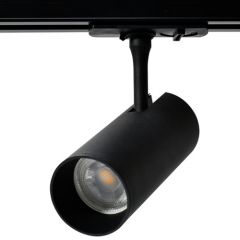 LED Railarmatuur CILINDRO met vervangbare GU10 - 1-fase - Zwart | MP150058Z