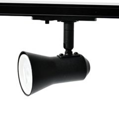LED Railarmatuur CONO met vervangbare GU10 - 1-fase - Zwart | MP150059Z