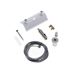 Ophangset voor 1-fase spanningsrail - 2 meter - Wit | MP150065W
