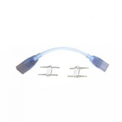 Koppelkabel LED Strip 230V - Single Color - 2x female - 100mm - SMD5050 (incl. contactpinnen) | MP210069 | <ul class="list-style -check">
<li>Voor LED strip 230V</li>
<li>2x female</li>
<li>Incl. contactpinnen</li>
</ul>