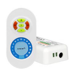 MiBoxer - Dual Color LED Strip Controller-set - 12-24V - 6A - 2 Zones | MP210105 | <ul class="list-style -check">
<li>Dual white controller + afstandsbediening</li>
<li>Geschikt voor 12V-24V LED strips</li>
<li>2-Zones</li>
</ul>