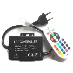 LED RGB Controller voor Neon LED Flex - 230V - RF - 8A - 1500W | MP210122