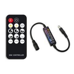 LED Strip Dimmer - Single Color - 12-24V - 6A - met 14 knops RF afstandsbediening | MP210141
