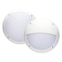 Buitenlamp - Muur of plafond - Rond - Wit - E27 - IP66 - Met 2 afdekkingen | MP230025W