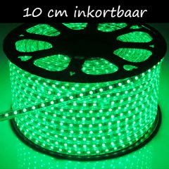 LED Strip 230V - Inkortbaar per 10 cm - Groen - Dimbaar - IP65 | MP340002B