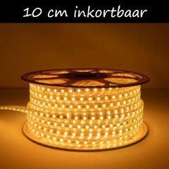 LED Strip 230V - Oranje - Inkortbaar per 10 cm - IP65 | MP340004B