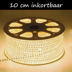 LED Strip 230V - Inkortbaar per 10 cm - Wit - Dimbaar - IP65 | MP340022B
