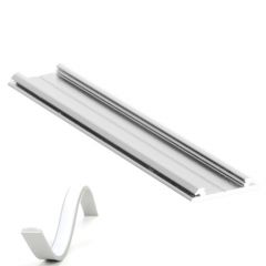 LED Strip Profiel - Arc12 - Aluminium Wit - Buigbaar - 20x3,3mm - 1 meter | MP350009W1