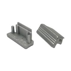 Einddop voor LED strip profiel Surface10 Aluminium Glans - Opbouw (2 stuks) | MP350040AG