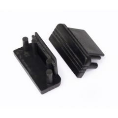 Einddop voor LED strip profiel Surface10 Zwart - Opbouw (2 stuks) | MP350040Z