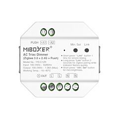 MiBoxer Zigbee 3.0 + 2.4GHz Dimmodule 300W - Slimme dimmer met App & spraakbediening | MP890035ZI