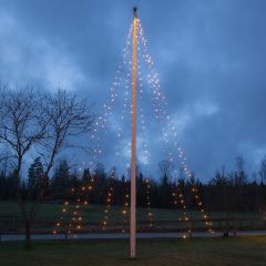 LED-kerstverlichting - Vlaggenmast - 7 meter - 360 LEDs - 10 Strengen - IP44 | MP920011