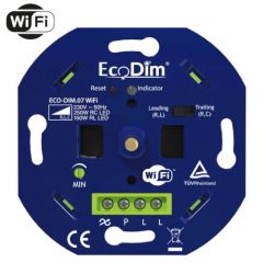 LED Dimmer 230V - Universeel WiFi - 0-250W - Druk/Draai - Inbouw - ECO-DIM.07 | MP960004