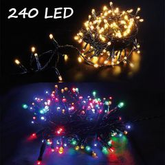 LED Kerstverlichting WW+RGB - 28,9m - 240 LEDs - App - IP44 | MP980034