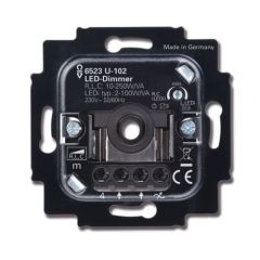 Busch-Jaeger LED Dimmer - 6523 U-102 - 2-100W - Fase aansnijding - Inbouw | MP990193