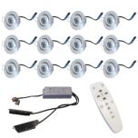 Veranda set van 12 LED Inbouwspots - 3W - 2700K - IP44 - Dimbaar | MP020031C