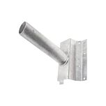 Muursteun voor straatverlichting - Schuin - Ø60mm - Gegalvaniseerd