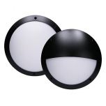 Buitenlamp - Muur of plafond - Rond - Zwart - E27 - IP66 - Met 2 afdekkingen | MP230025Z