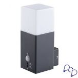 Buitenlamp Vadra - Muurlamp - Sensor - losse E27 - Rechthoek | MP230026