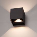 LED Wandlamp Cubo - 6W - 2700K - Kubus - Zwart - IP65 - Dimbaar | MP230060Z