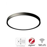 LED Plafondlamp - SmartDeco - 30W - CCT - Mat zwart - Ø330mm | MP290005