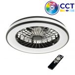 Plafondventilator met LED-lamp PLAVE - Ø485mm - 48W - RGB+CCT | MP290013