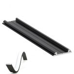 LED Strip Profiel - Arc12 - Aluminium Zwart - Buigbaar - 20x3,3mm - 1 meter | MP350009Z1