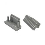 Einddop voor LED strip profiel Surface10 Aluminium Glans - Opbouw (2 stuks) | MP350040AG