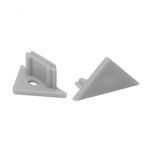 Einddop voor LED strip hoekprofiel Trio10 - Aluminium - Opbouw 45° (2 stuks) | MP350042