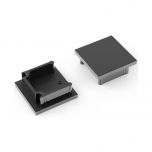 Einddop voor LED strip profiel Smart16 - Zwart - Opbouw (2 stuks) | MP350046Z