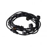 Prikkabel set - 5m - 5 E27-fittingen - Zwart - IP44 | MP900007