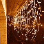 LED kerstverlichting IJspegel Warmwit - 5m - 100 LEDs - 25 Strengen (60cm) - IP44 | MP920002W