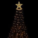 LED-kerstverlichting Pentagram - Waterval effect - 2m - 200 LEDs - 9 Strengen - IP44 | MP920009